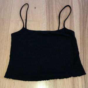 Black brandy Melville cropped tank